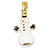 14k Gold 3-D Enameled Snowman Charm hide-image