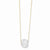 14K Yellow Gold Crystal Slider Necklace