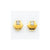 14k Yellow Gold Polished Hexagon CZ Post Earrings