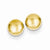 14k Yellow Gold Polished Half Ball Post Ear, Jewelry Earrings