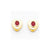 14k Ruby Earrings