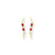 14k Ruby CZ Ear, Jewelry Earrings