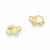 14k Yellow Gold Mini Turtle Earrings
