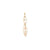 14k Yellow Gold Pearl & Geometric Shape Post Dangle Earrings