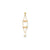 14k Yellow Gold Pink & White Pearl Dangle Earrings