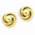 14k Yellow Gold Polished Twisted Fancy Love Knot Post Earrings