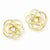 14k Yellow Gold Polished Love Knot Post Earrings