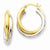 14k Yellow Gold Double Hoop Earrings