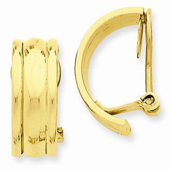 14k Yellow Gold Fancy Non-pierced Earrings