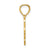 14k Gold Polished Girl Head Pendant