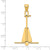 14k Gold Moveable Danforth Anchor Pendant