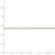 14K Yellow Gold DC Cable Chain, 0.75 mm