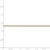 14K Yellow Gold DC Wheat Chain, 1 mm