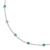 Sterling Silver Aqua CZ Necklace