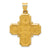 14k Gold Four-Way Medal Pendant