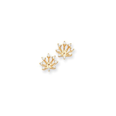 14k Diamond Earring Jacket Mountings