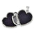 14k White Gold 21mm Heart Plain Domed Family Locket