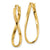 14k Yellow Gold Small Twisted Earrings